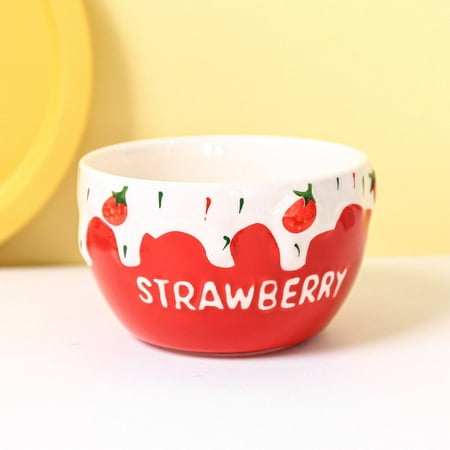 Creative Lovely Strawberry Ceramic Bowl Salad Bowl Japanese Bowl Personality Girl Heart Single Family Student Rice Bowl
Creative Lovely Strawberry Ceramic Bowl Salad Bowl Japanese Bowl Personality Girl Heart Single Family Student Rice Bowl