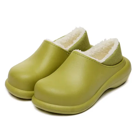 Women‘s Waterproof Slip-on Home Shoes Winter Thermal Lined Indoor Slippers Solid Color Garden Shoes
Women‘s Waterproof Slip-on Home Shoes Winter Thermal Lined Indoor Slippers Solid Color Garden Shoes
