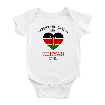 Everyone Loves an Kenyan Girl Cute Baby Romper Bodysuit For Boy Girl (White 0-3 Months)
Everyone Loves an Kenyan Girl Cute Baby Romper Bodysuit For Boy Girl (White 0-3 Months)