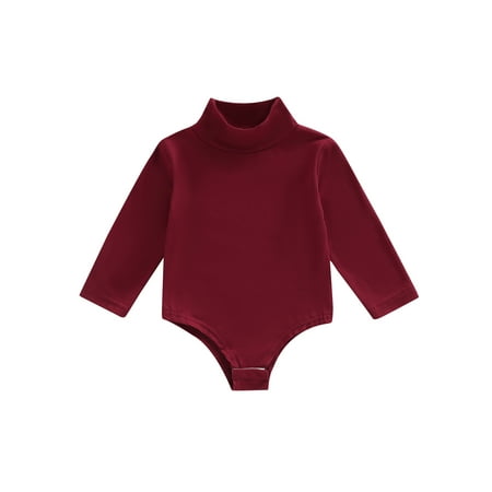 Gzhioc Infant Baby Autumn Romper Solid Color Long Sleeve High Neck One-Piece Jumpsuit for Boys Girls 0-24 Months
Gzhioc Infant Baby Autumn Romper Solid Color Long Sleeve High Neck One-Piece Jumpsuit for Boys Girls 0-24 Months