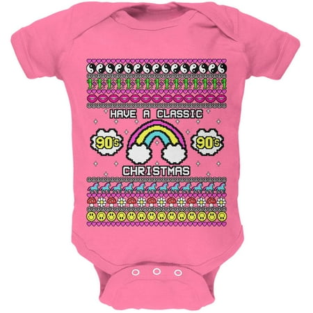 Retro 90s Nostalgia Classic Ugly Christmas Sweater Soft Baby One Piece Raspberry 0-3 M
Retro 90s Nostalgia Classic Ugly Christmas Sweater Soft Baby One Piece Raspberry 0-3 M