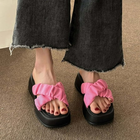 Aufmer Summer Slippers for Women Clearance Ladies Summer Casual Platform Slippers Thick Bottom Wedged-Heel Fashion Square-Head Slippers
Aufmer Summer Slippers for Women Clearance Ladies Summer Casual Platform Slippers Thick Bottom Wedged-Heel Fashion Square-Head Slippers