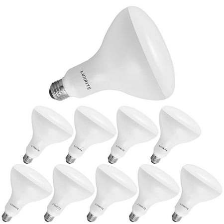 Luxrite BR40 LED Flood Light Bulbs 14W=85W 2700K Warm White Dimmable 1100 Lumen E26 Base UL Listed Damp Rated 10-Pack
Luxrite BR40 LED Flood Light Bulbs 14W=85W 2700K Warm White Dimmable 1100 Lumen E26 Base UL Listed Damp Rated 10-Pack