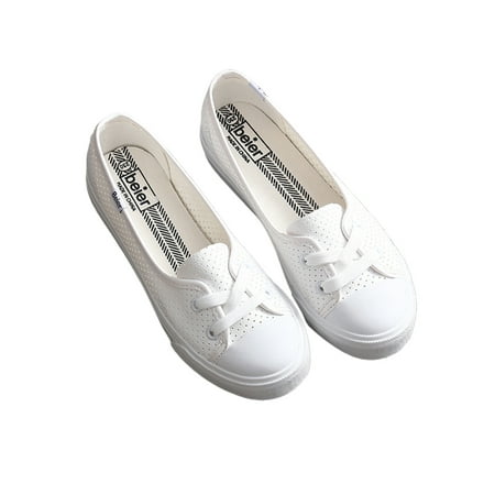 Daeful Women Shoes Low Top Flats Solid Color Loafers Holiday Cozy Non Slip Closed Toe Sneakers Leather White 7
Daeful Women Shoes Low Top Flats Solid Color Loafers Holiday Cozy Non Slip Closed Toe Sneakers Leather White 7