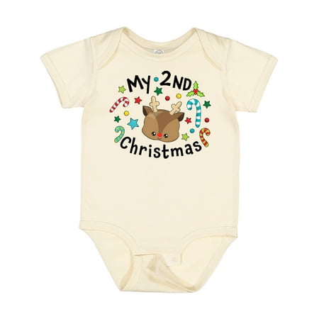 Inktastic My 2nd Christmas Cute Reindeer with Candy Canes Gift Baby Boy or Baby Girl Bodysuit
Inktastic My 2nd Christmas Cute Reindeer with Candy Canes Gift Baby Boy or Baby Girl Bodysuit