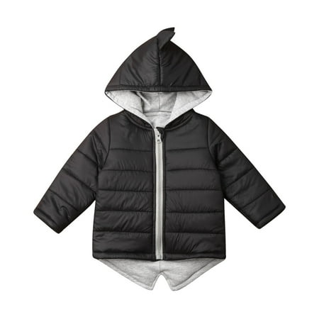 Toddler Baby Boy Girl Padded Coat 3D Dinosaur Hoodies Winter Hooded Jacket Warm Outerwear with Zipper
Toddler Baby Boy Girl Padded Coat 3D Dinosaur Hoodies Winter Hooded Jacket Warm Outerwear with Zipper