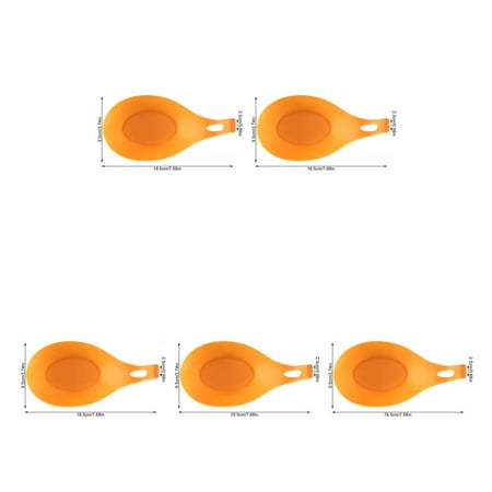 5pcs Silicone Spoon Rest Nonstick Soup Ladle Spatula Holder Heat Resistant Kitchen Cooking Utensil Orange
5pcs Silicone Spoon Rest Nonstick Soup Ladle Spatula Holder Heat Resistant Kitchen Cooking Utensil Orange