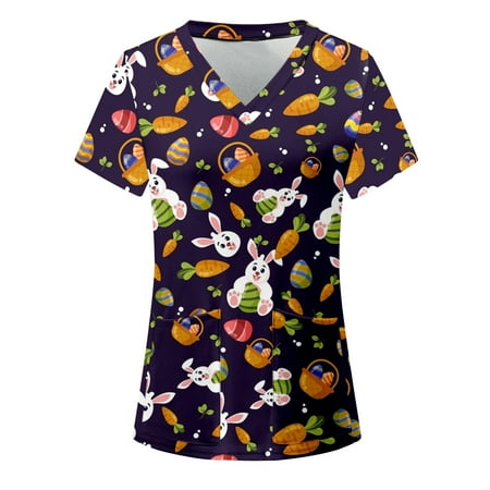 Easter Bunny Blouses Working Uniform Blouses Working Uniform Tops Working Sleeve Blouse Women V Neck Short Women s Blouse Scrubs Top Working Uniform Nurses
Easter Bunny Blouses Working Uniform Blouses Working Uniform Tops Working Sleeve Blouse Women V Neck Short Women s Blouse Scrubs Top Working Uniform Nurses