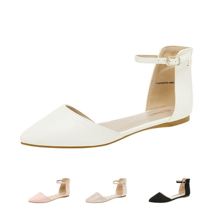 Dream Pairs Flapointed Women s Casual Ankle Strap Flats Shoes Pointed Plain Ballet Comfort Soft Slip On Flats Shoes Flapointed-Ankle White Size 6.5
Dream Pairs Flapointed Women s Casual Ankle Strap Flats Shoes Pointed Plain Ballet Comfort Soft Slip On Flats Shoes Flapointed-Ankle White Size 6.5