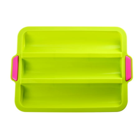 Redempion 3 Grids Baking Tray Silicone Nonstick Bread Pan Portable French Stick Baking Tray
Redempion 3 Grids Baking Tray Silicone Nonstick Bread Pan Portable French Stick Baking Tray
