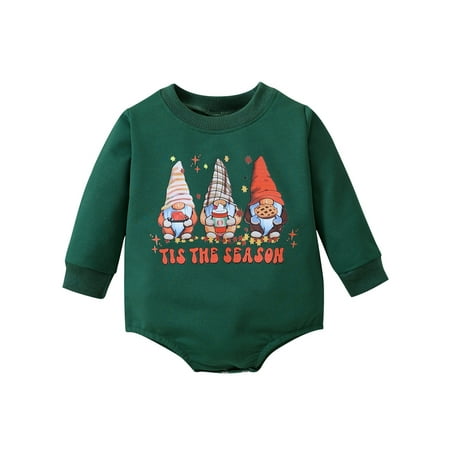 Glookwis Newborn Santa Claus Print Xmas Jumpsuit Cute Christmas Romper Loose Casual Playsuit Long Sleeve Crew Neck Bodysuit Green 80cm
Glookwis Newborn Santa Claus Print Xmas Jumpsuit Cute Christmas Romper Loose Casual Playsuit Long Sleeve Crew Neck Bodysuit Green 80cm
