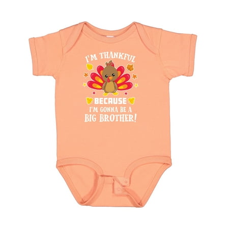 Inktastic Thanksgiving I m Thankful Because I m Gonna Be a Big Brother Gift Baby Boy or Baby Girl Bodysuit
Inktastic Thanksgiving I m Thankful Because I m Gonna Be a Big Brother Gift Baby Boy or Baby Girl Bodysuit