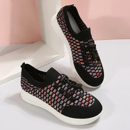 Women‘s Fashion Knit Sneakers Breathable Soft Mesh Lace Up Casual Shoes Women‘s Low Top Walking Shoes
Women‘s Fashion Knit Sneakers Breathable Soft Mesh Lace Up Casual Shoes Women‘s Low Top Walking Shoes