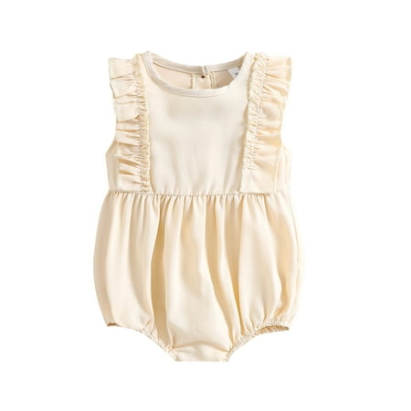 Canrulo Summer Baby Girls Cute Romper Clothing Ruffles Sleeveless Solid Button Jumpsuits 3 Colors Apricot 12-18 Months
Canrulo Summer Baby Girls Cute Romper Clothing Ruffles Sleeveless Solid Button Jumpsuits 3 Colors Apricot 12-18 Months