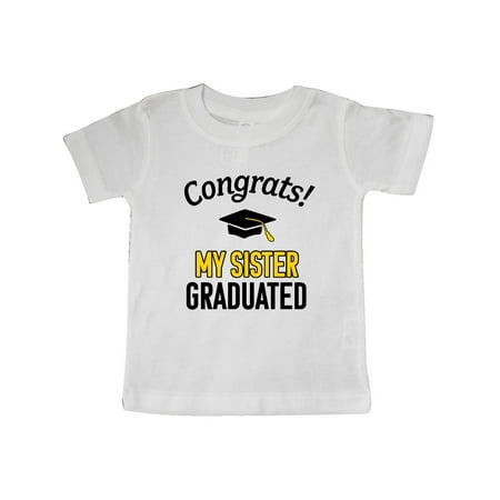 Inktastic Congrats! My Sister Graduated with cap Gift Baby Boy or Baby Girl T-Shirt
Inktastic Congrats! My Sister Graduated with cap Gift Baby Boy or Baby Girl T-Shirt