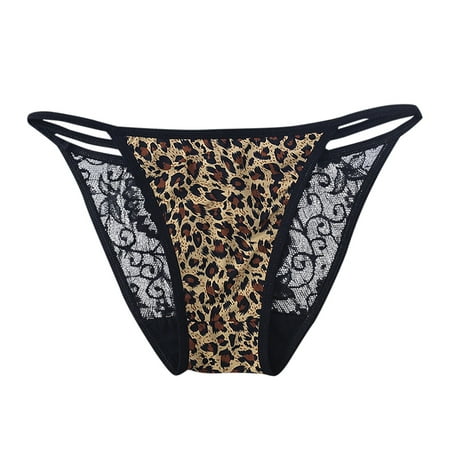 Knosfe Women s Lace Low Waisted Panties Stretch Breathable Underwear Soft Leopard Briefs L
Knosfe Women s Lace Low Waisted Panties Stretch Breathable Underwear Soft Leopard Briefs L
