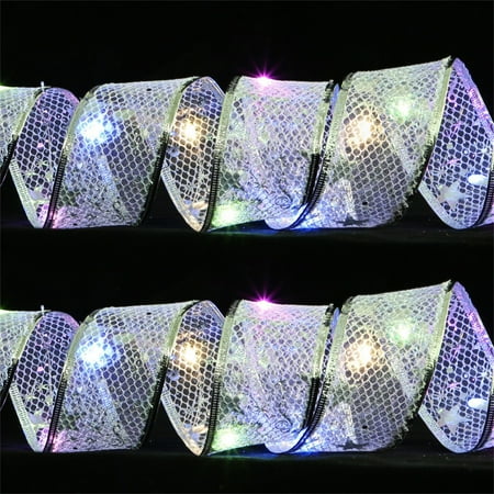 BTJX Christmas decoration Christmas Ribbon Fairy Lights Christmas LED Lights Double Ribbon String Lights Christmas Tree Decoration Glowing Ribbon Pendant
BTJX Christmas decoration Christmas Ribbon Fairy Lights Christmas LED Lights Double Ribbon String Lights Christmas Tree Decoration Glowing Ribbon Pendant