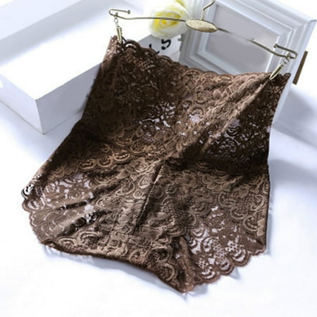 Wotryit Womens Underwear Women s High Waist Underwear Thin Hollow Lace Ladies Panties Pure Cotton Crotch Large Size Belly Briefs Panties for Women Coffee XL
Wotryit Womens Underwear Women s High Waist Underwear Thin Hollow Lace Ladies Panties Pure Cotton Crotch Large Size Belly Briefs Panties for Women Coffee XL