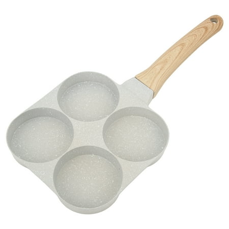 4 Hole Egg Frying Pan Oil Free Cooking Heating Evenly 4 Cup Egg Frying Pan For Induction Cooker