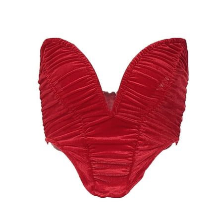 BIZIZA Women s Bandeau Bra Strapless Seamless Full Coverage Sexy Crop Tube Top Bralette Red M
BIZIZA Women s Bandeau Bra Strapless Seamless Full Coverage Sexy Crop Tube Top Bralette Red M