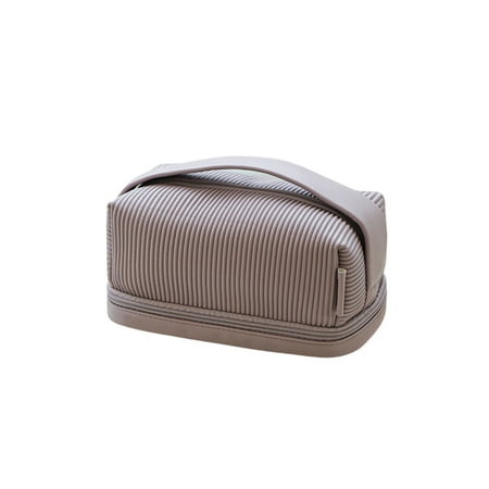Cosmetic Bag Travel Cubic Organizer Large PU Toiletry Bag Easy Access with Handle Single / Double Layers Solid Color Double Layer Taro Purple
Cosmetic Bag Travel Cubic Organizer Large PU Toiletry Bag Easy Access with Handle Single / Double Layers Solid Color Double Layer Taro Purple
