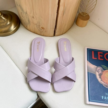 Women s Cross Sandals Women s Candy Color Square Flat Bottomed Slippers Women s Shoes Beach Shoes Z 39
Women s Cross Sandals Women s Candy Color Square Flat Bottomed Slippers Women s Shoes Beach Shoes Z 39