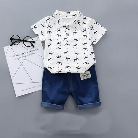 Bullpiano Summer Toddler Baby Boy Casual Outfits Short Sleeve Shirt Blouse+Shorts Set 3M-4T
Bullpiano Summer Toddler Baby Boy Casual Outfits Short Sleeve Shirt Blouse+Shorts Set 3M-4T