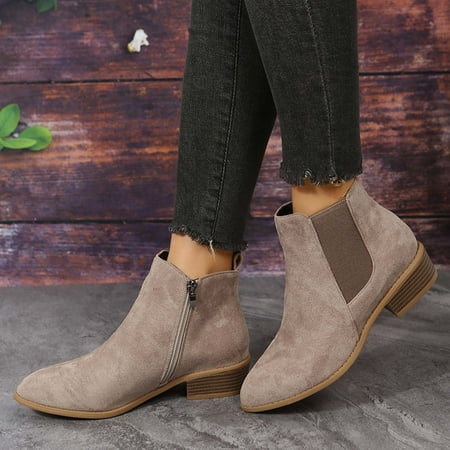 TIANEK Fall Winter Solid Color Flock Chunky Heel Middle Short Round-Toe Women S Wide Calf Boots Reduced
TIANEK Fall Winter Solid Color Flock Chunky Heel Middle Short Round-Toe Women S Wide Calf Boots Reduced