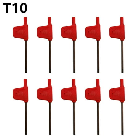 Goodhd 10× Small Torx screwdriver T Wrench Red Flag Type Spanner Key Screwdriver T5-T20
Goodhd 10× Small Torx screwdriver T Wrench Red Flag Type Spanner Key Screwdriver T5-T20