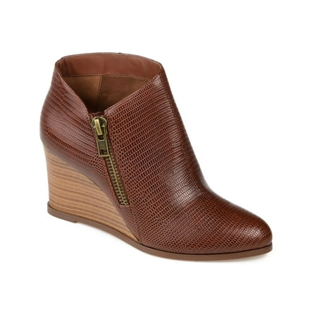 JOURNEE COLLECTION Womens Brown Snakeskin Cushioned Comfort Glam Almond Toe Wedge Zip-Up Booties 7.5
JOURNEE COLLECTION Womens Brown Snakeskin Cushioned Comfort Glam Almond Toe Wedge Zip-Up Booties 7.5