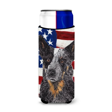 USA American Flag with Australian Cattle Dog Ultra Beverage Insulators for slim cans SC9109MUK
USA American Flag with Australian Cattle Dog Ultra Beverage Insulators for slim cans SC9109MUK