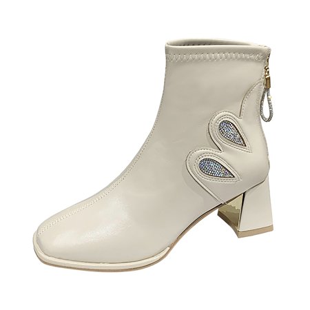 Fsqjgq Leather Heel Boots for Women Women Ankle Boots Autumn and Winter Fashion Sweet Simple Comfortable Square Toe Thick Heel Square Heel Comfortable Walking Boots Women White 37
Fsqjgq Leather Heel Boots for Women Women Ankle Boots Autumn and Winter Fashion Sweet Simple Comfortable Square Toe Thick Heel Square Heel Comfortable Walking Boots Women White 37