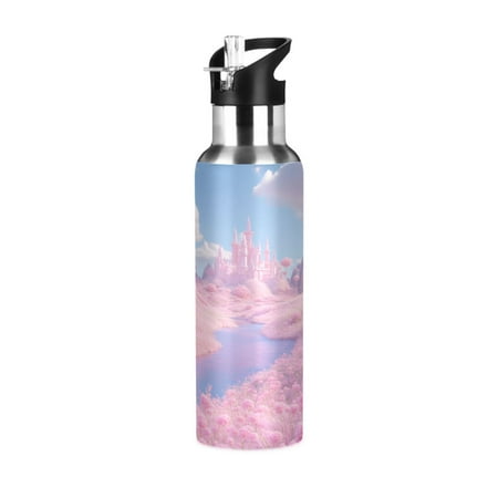 600/1000ML Stainless Steel Sport Water Bottle with Straw Lid Leak Proof Vacuum Insulated Mug for Outdoor Activities Cycling Running & Walking Pink Fairy Tale World
600/1000ML Stainless Steel Sport Water Bottle with Straw Lid Leak Proof Vacuum Insulated Mug for Outdoor Activities Cycling Running & Walking Pink Fairy Tale World