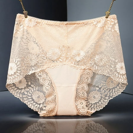 Pxiakgy lingerie for women Ladies Transparent Lace Panties Big Size Cotton Hollow Breathable Quality Beige + XXL
Pxiakgy lingerie for women Ladies Transparent Lace Panties Big Size Cotton Hollow Breathable Quality Beige + XXL