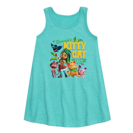 Santiago of The Sea - Kitty Cat Crew - Toddler and Youth Girls A-line Dress