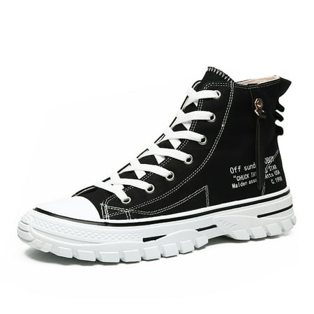 Men‘s Fashion Canvas Letter Print Plain Color Lace Up Sneakers Round Toe Anti-skid Casual Elevator Shoes For Spring
Men‘s Fashion Canvas Letter Print Plain Color Lace Up Sneakers Round Toe Anti-skid Casual Elevator Shoes For Spring