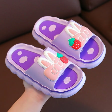 JIAGEYA Girls Boys Cartoon Bunny Strawberry Cloud Slides Slippers Comfy Lightweight Non Slip Shoes For Indoor Outdoor Shower Bathroom Spring And Summer
JIAGEYA Girls Boys Cartoon Bunny Strawberry Cloud Slides Slippers Comfy Lightweight Non Slip Shoes For Indoor Outdoor Shower Bathroom Spring And Summer