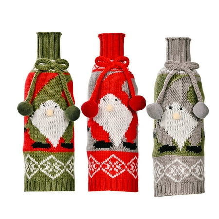 3Pcs Bottle Sleeves Rudolph Bottle Covers Wine Bottle Covers (Assorted Color)
3Pcs Bottle Sleeves Rudolph Bottle Covers Wine Bottle Covers (Assorted Color)