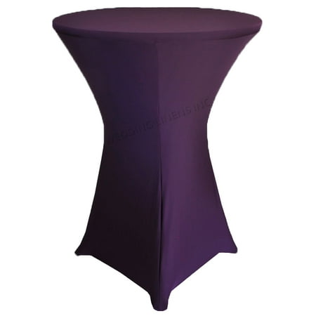 Wedding Linens Inc. (200 GSM) Premium 36 x 42 Round Cocktail Highboy Spandex Stretch Fitted Table Cover Tablecloths - Eggplant
Wedding Linens Inc. (200 GSM) Premium 36 x 42 Round Cocktail Highboy Spandex Stretch Fitted Table Cover Tablecloths - Eggplant