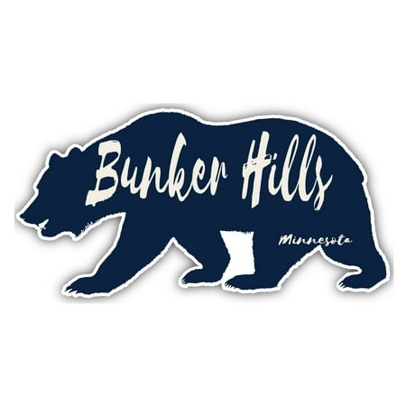 Bunker Hills Minnesota Souvenir 3x1.5-Inch Fridge Magnet Bear Design