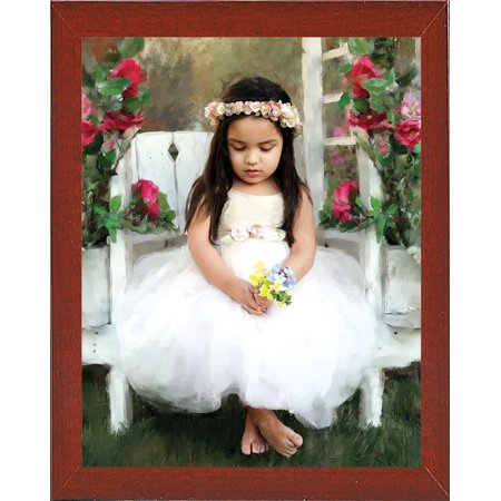 Bella-SHAFOR72940 Print 14"x11" by Sharon Forbes in a Affordable Red Mahogany Medium