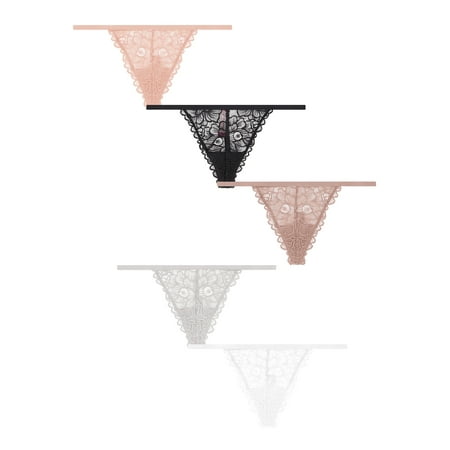 No Boundaries Women s Lace G String 5-Pack