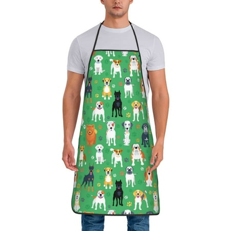 Apron for Men Women colorful Dog Puppy Waterproof Chef Kitchen Baking Apron with Long Ties Aprons for Cooking Baking and Gardening Kitchen Collection
Apron for Men Women colorful Dog Puppy Waterproof Chef Kitchen Baking Apron with Long Ties Aprons for Cooking Baking and Gardening Kitchen Collection