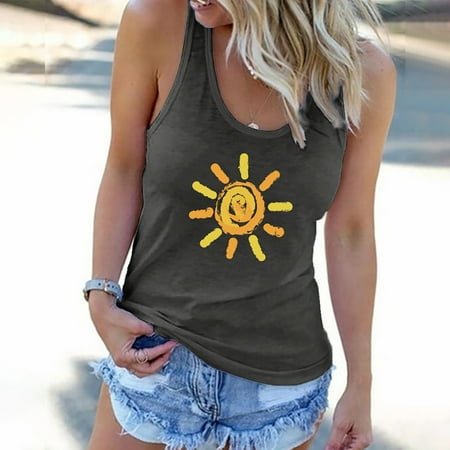FREE SHIPPING-camisole Women s Fashion Summer Sexy O Neck Casual Sunshine Printed Tank Sleeveless Tops nightgowns for women lingerie valentines day birthday gifts Gray
FREE SHIPPING-camisole Women s Fashion Summer Sexy O Neck Casual Sunshine Printed Tank Sleeveless Tops nightgowns for women lingerie valentines day birthday gifts Gray