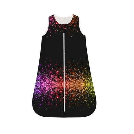 Fotbe Colorful Sparkling Pattern Sleep Sack - Baby Wearable Blanket with Zipper Extra Soft Cotton Sleeveless Sleeping Bag for Infants-Large
Fotbe Colorful Sparkling Pattern Sleep Sack - Baby Wearable Blanket with Zipper Extra Soft Cotton Sleeveless Sleeping Bag for Infants-Large