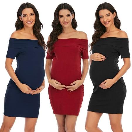 Tejiojio Maternity/Labor/Nursing Clothing Clearance Women s Maternity Sleeveless Solid Color Off Shoulder Backless Dress
Tejiojio Maternity/Labor/Nursing Clothing Clearance Women s Maternity Sleeveless Solid Color Off Shoulder Backless Dress