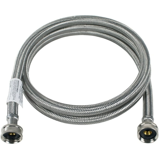 Certified Appliance Accessories WM48SS Braided Stainless Steel Washing Machine Hose, 4ft