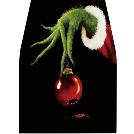 Yubatuo Grinch Decoration! Christmas Table Runners Christmas Decorations Merry Christmas Table Runners Black Table Runner Xmas Winter Holiday Kitchen Dining Home
Yubatuo Grinch Decoration! Christmas Table Runners Christmas Decorations Merry Christmas Table Runners Black Table Runner Xmas Winter Holiday Kitchen Dining Home