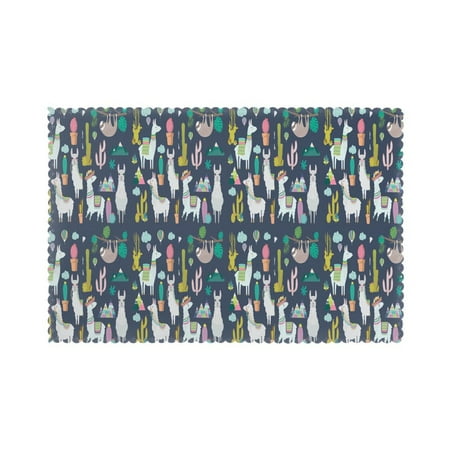 Home Sloth And Llama Placemats Set Of 6 Washable Wipeable Place Mats Place Mats For Festival Parties Family Dinner (12 X 18inch)
Home Sloth And Llama Placemats Set Of 6 Washable Wipeable Place Mats Place Mats For Festival Parties Family Dinner (12 X 18inch)