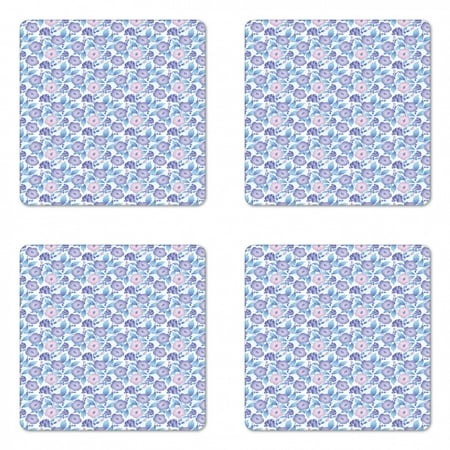Garden Coaster Set of 4 Exotic Flower Bouquet Pattern with Branches Blossoming Nature Square Hardboard Gloss Coasters Standard Size Pale Pink Pale Blue by Ambesonne
Garden Coaster Set of 4 Exotic Flower Bouquet Pattern with Branches Blossoming Nature Square Hardboard Gloss Coasters Standard Size Pale Pink Pale Blue by Ambesonne